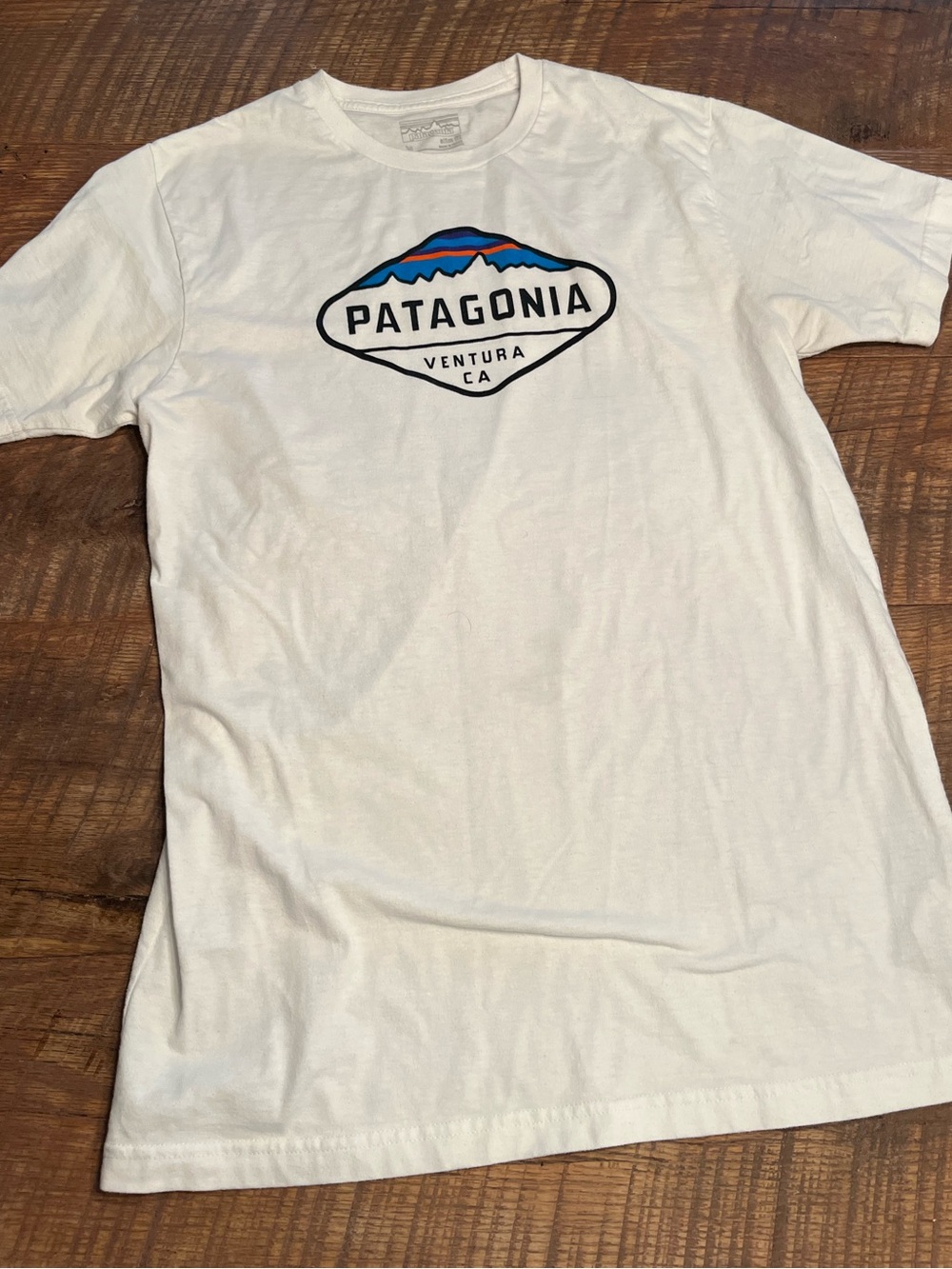 Patagonia Men's White Ventura Logo T-Shirt